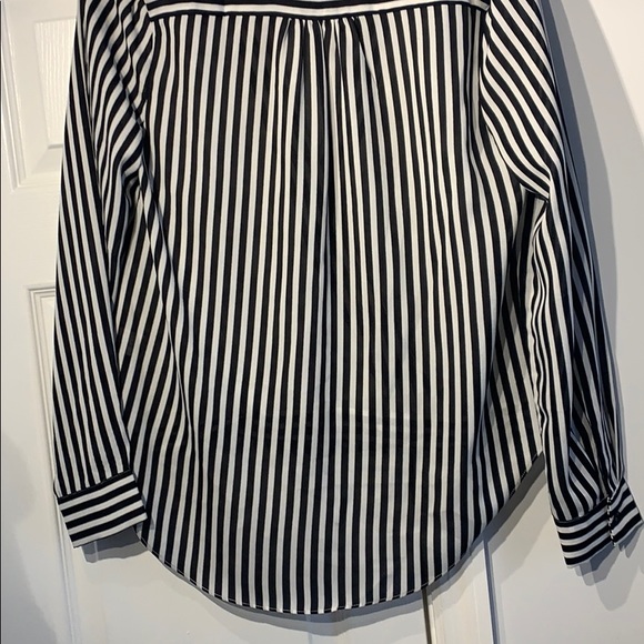 White and Black Stripe Blouse - Picture 4 of 4